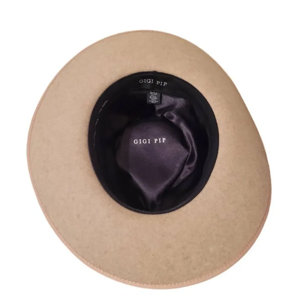 Gigi Pip Women's Tan Australian Wool Monroe Rancher Hat